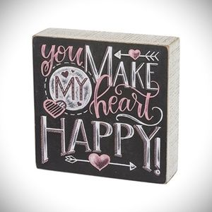 New Valentine's Gift Heart, Box Table Sitter Decor